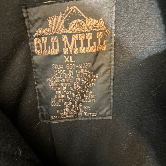 Old Mill Canvas Men Size XL Thinsulate Insulate Padded Brown Canvas Work Vest - Picture 4 of 7